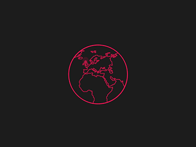 Global Dollaz after effects animation gif globe icon motion wip