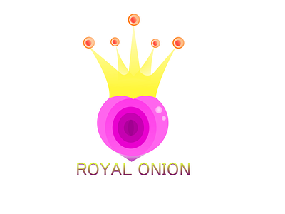 Royal Onion Logo branding gradient color gradient logo logo onion royal text vector art