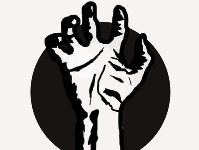 palm- hand logo black white design art designer gimp graphic graphic design graphicdesign hand logo logo design logos logotype photoshop vector art vectorart vectors