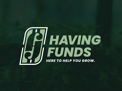 Having Funds branding design dollar finance financial literacy icon identity logo money monogram