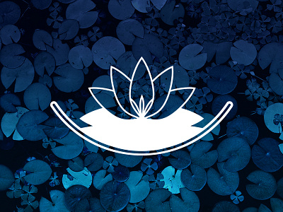 Lotus Icon blossom branding flower identity lily pad lotus pond