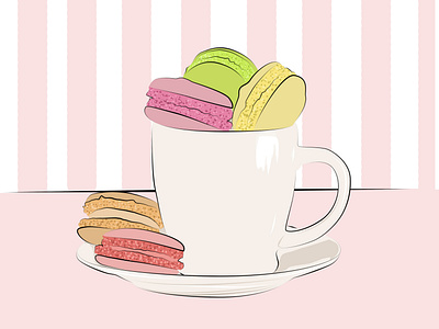 Morning coffe illustration