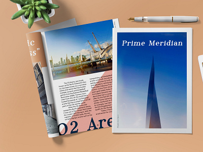 The Prime Meridian design graphic design indesign london magazine design tourism typography