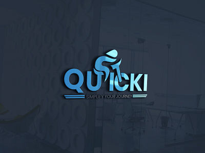 Logo QUICKI mockup logo logo design logotype