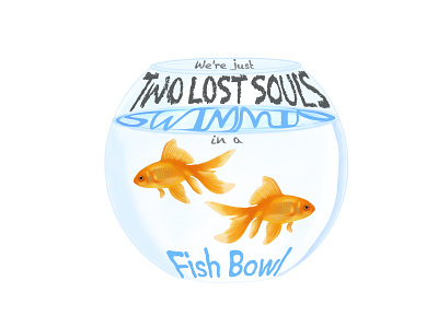 Two Lost Souls design dribbbleweeklywarmup graphic design illustration typography