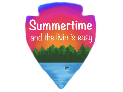 Summertime design graphic design illustration logo typography