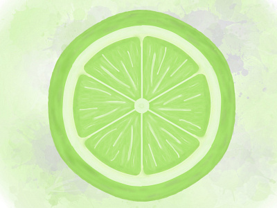 Lime Slice design graphic design illustration ui