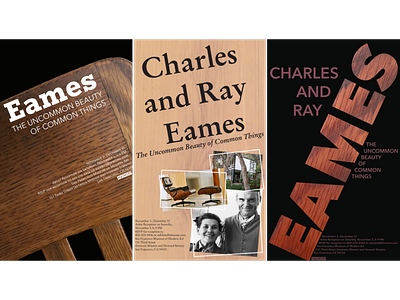 Eames Exhibition Poster Series branding design graphic design typography vector