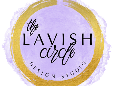 The Lavish Circle Branding branding design graphic design hand lettering lettering logo procreate typography