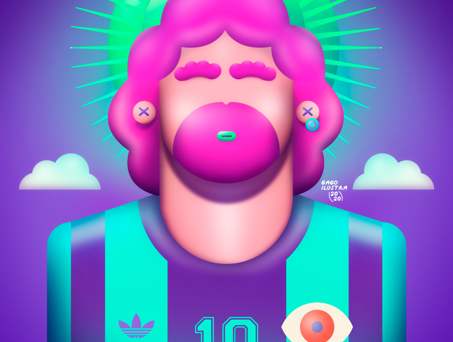 AD10S 3d d10s digital artist digital arts digital painting digitalart fanart futbol maradona soccer