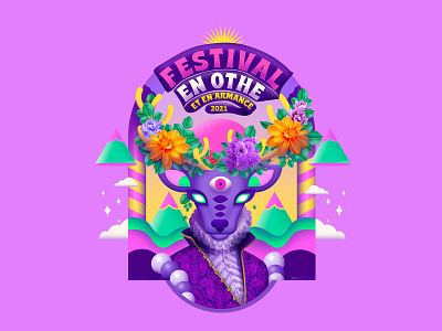 Festival En Othe Et En Armance 2021 adobe illustrator festival flyer illustration music