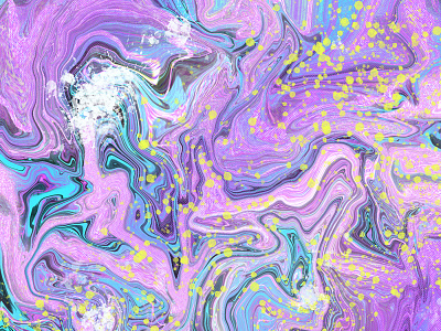 Unicorn Dust Abstract Illustration abstract bright color pop illustration liquid marbling magic magical marbled marbled illustration pastel splatter unicorns