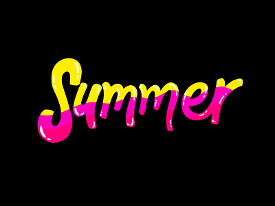 Summer Drip - Vector Illustration cartoon color pop colorful doodle drip illustration psychedelic pop sticker design summer vector icon