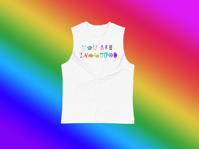 You Are Included - Twin Cities Pride Theme Graphic Tee adobe fresco apparel fashion design font design gay community graphic tee hand drawn vector icons letterform icons lgbtqia pride month rainbow vector icon