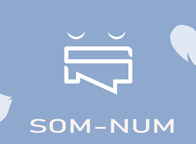 SOM-NUM Smart Mattress Brand Identity. brandidentity branding graphic design logo