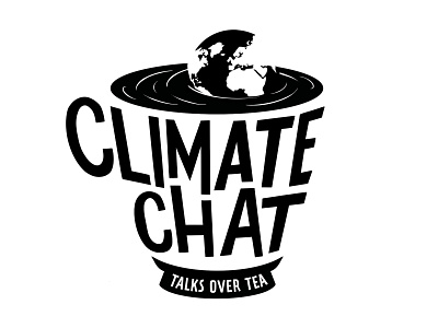 Climate Chat branding climate climate change climate crisis education environment environmental event branding event series graphic design illustration logo logo design tea
