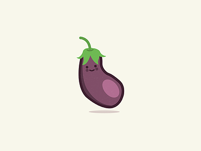 Eggplant cute eggplant illustration rebound vegetable veggie