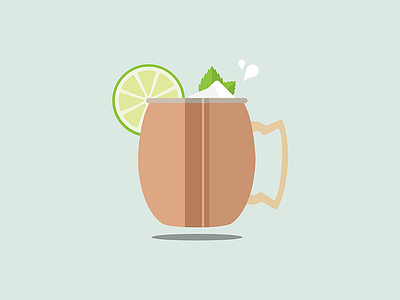 Moscow Mule alcohol drink illustration lime liquid moscow mule