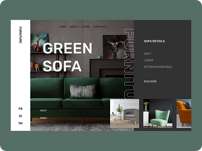 Green Sofa design furniture green interior sofa