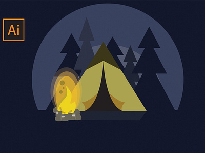 camp adobe adobe illustrator animation art camp design illustration illustrator logo vector