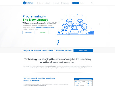Techcove Landing Page graphicdesign ui uxdesign webdesign website
