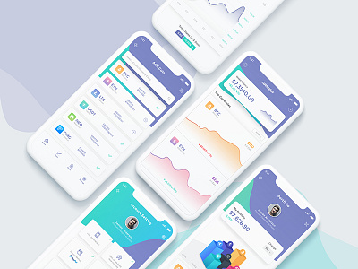 Coinsster App Design app bitcoin crytpo design flat icon illustration ui ux