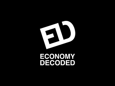 Economy Decoded Logo decoded economy key lock logo logo design minimal negativespace open