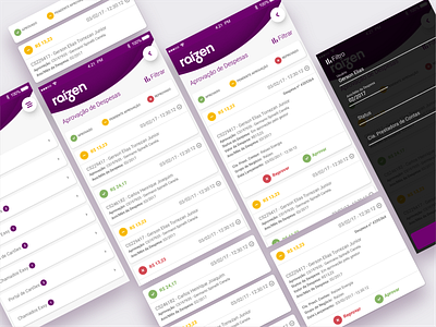 Finance approval app detail material prototyping ui ux