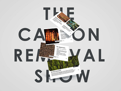 THE CARBON REMOVAL SHOW - Podcast Brand Design branding design graphic design logo podcast typography ui