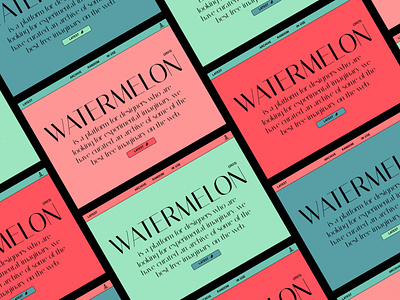 Watermelon - Brutalist  Web design