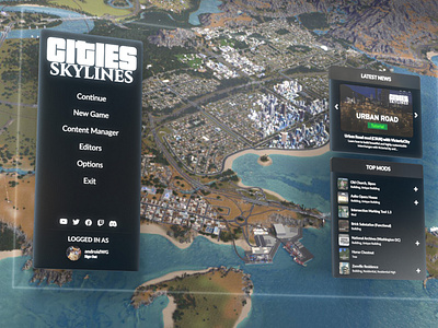 Cities: Skylines UI Concept (with interactive prototype)