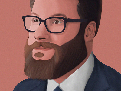 Rogen beard digital drawing face glasses illustration illustrator learning people photoshop training