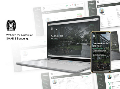 Alumni of SMAN 3 Bandung Website Design design mockup presentation presentation design uiux ux webdesign