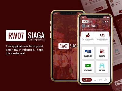 RW07 Siaga Mobile Application Design branding design mobile ui mockup presentation presentation design ui uiux ux