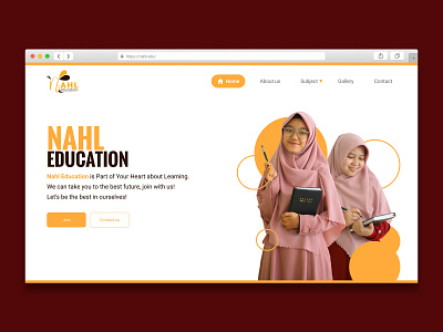 Nahl Education Websites branding design mobile ui mockup presentation presentation design ui uiux ux webdesign