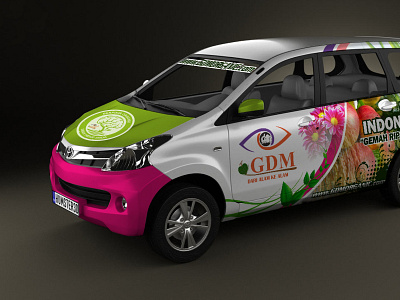 Avanza Car Branding 3d avanza branding car design gdm humster3d mockup organic sticker vehicle wrap