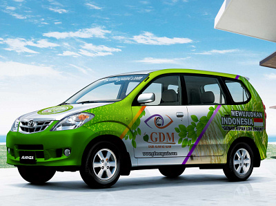 Avanza Car Branding Series 01 3d avanza branding car design gdm humster3d mockup organic sticker vehicle wrap
