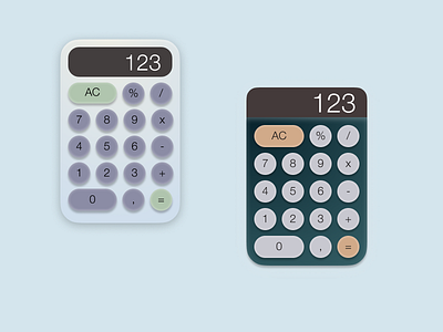 Design a calculator. app design minimal ui ux web