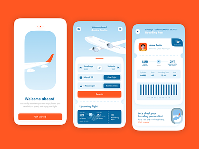 Fly App🛬 – Flight Ticket Service app design graphic design ui