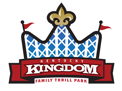 Kentucky Kingdom - concept amusement park identity logo