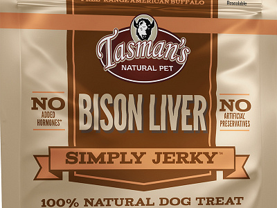 Tasman Simply Jerky dog treats packaging