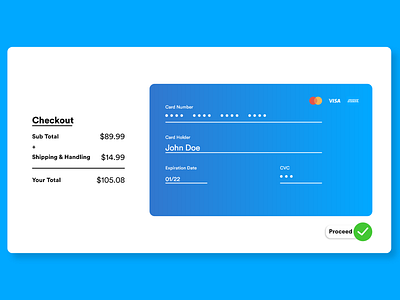 Credit Card Checkout Design