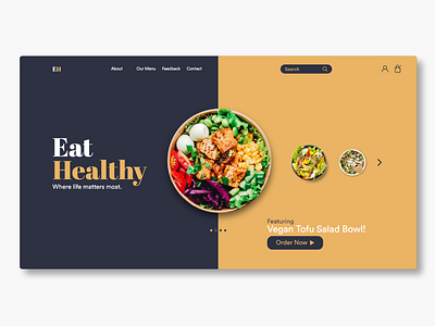 Eat Healthy (Web Design)