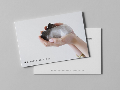 Positive Times Postcard brand brand design brand identity brand image branding design graphic design layout layout design logo logo design photography postcard typography