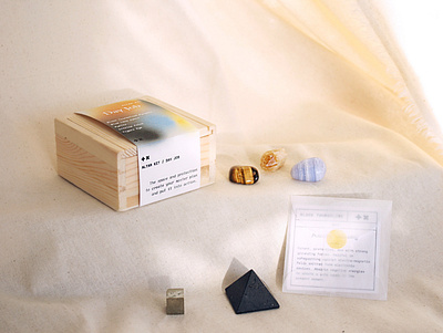 Positive Times Altar Kit Packaging brand identity branding cards crystals design graphic design logo magic package design packaging packaging design quartz ritual