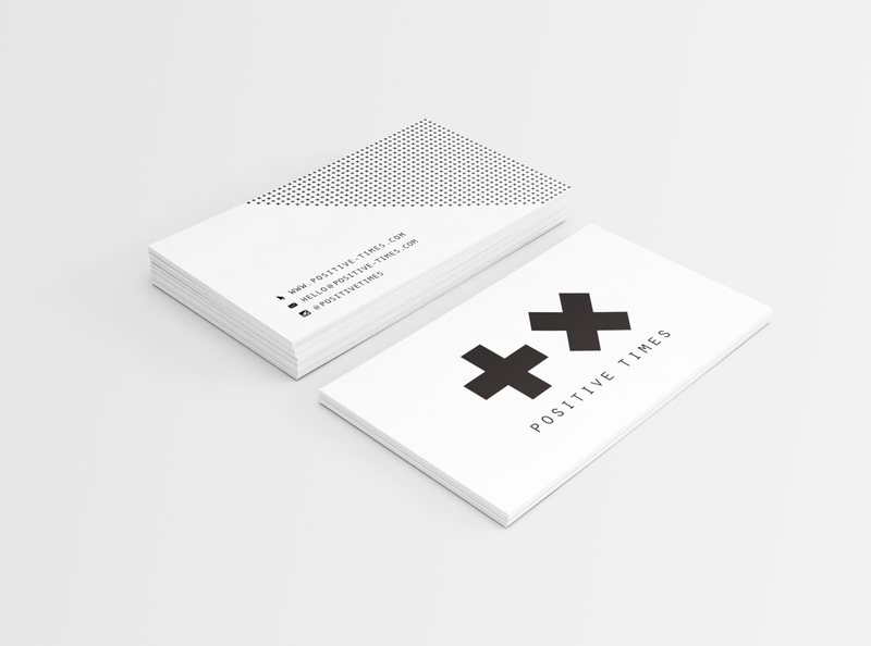 +x Business Card branding design logo typography