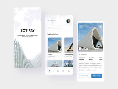 Travel Mobile App Design