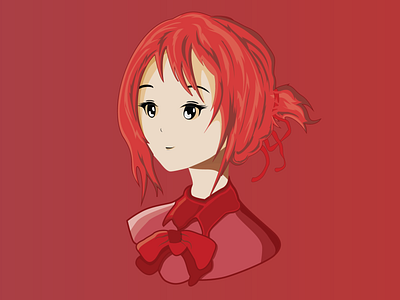 Anime Girl Vector Portrait