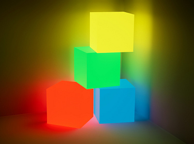 Glow Cubes 3d art design digital art graphic design unreal engine 5