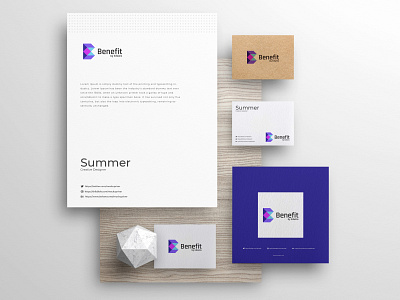 Brand Identity Design for Benefit by edwin abstract branding design graphic design illustration logo visual identity